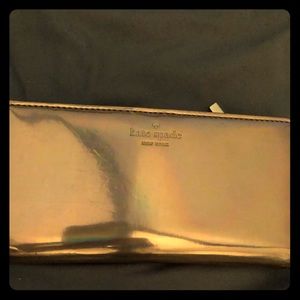 Kate Spade New York patent iridescent wallet